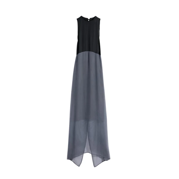 Lemaire Column Dress in Crepe De Chine Viscose - Dresses - Parisian Minimalist Luxury at Luxury Shoes 
