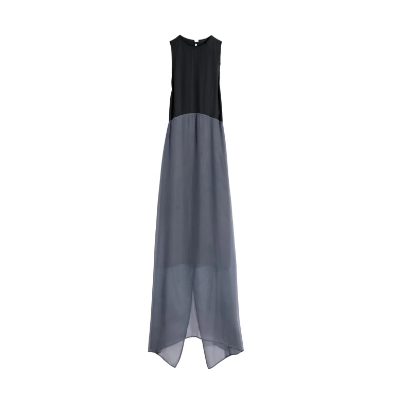 Lemaire Column Dress in Crepe De Chine Viscose - Dresses - Parisian Minimalist Luxury at Luxury Shoes 