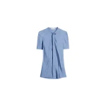 Lemaire Creased Fitted Shirt in Poly Viscose Twill - Tops - Parisian Minimalist Luxury at Luxury Shoes 