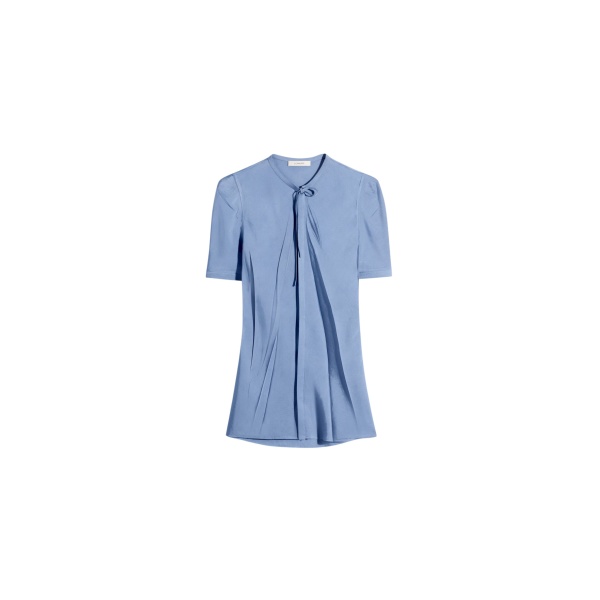 Lemaire Creased Fitted Shirt in Poly Viscose Twill - Tops - Parisian Minimalist Luxury at Luxury Shoes 