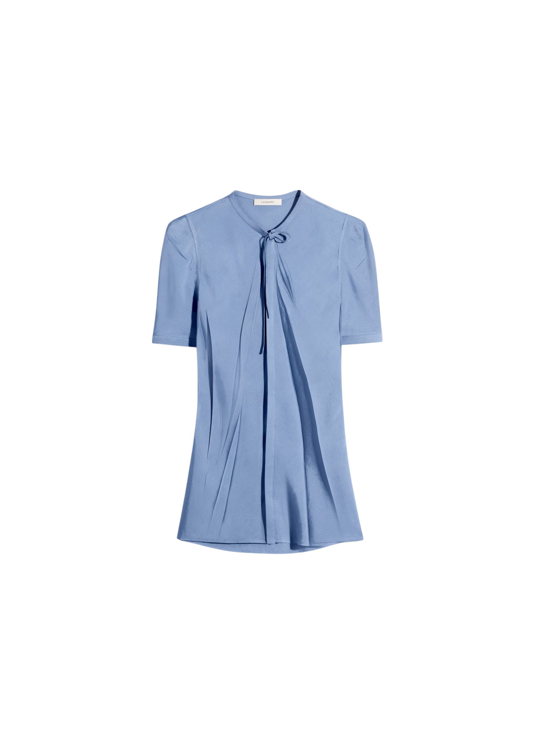 Lemaire Creased Fitted Shirt in Poly Viscose Twill - Tops - Parisian Minimalist Luxury at Luxury Shoes 