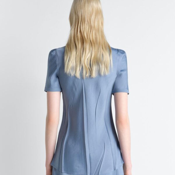 Lemaire Creased Fitted Shirt in Poly Viscose Twill, view 5
