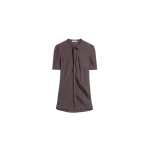 Lemaire Creased Fitted Shirt in Poly Viscose Twill - Tops - Parisian Minimalist Luxury at Luxury Shoes 
