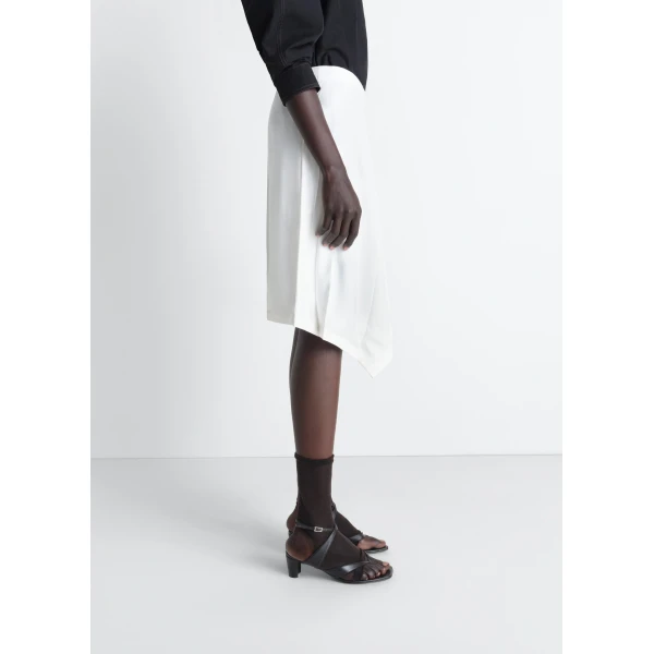 Lemaire Creased Foulard Skirt in Poly Viscose Twill - Skirts - Parisian Minimalist Luxury at Luxury Shoes 