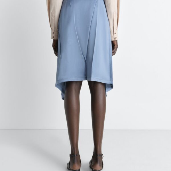 Lemaire Creased Foulard Skirt in Poly Viscose Twill, view 5