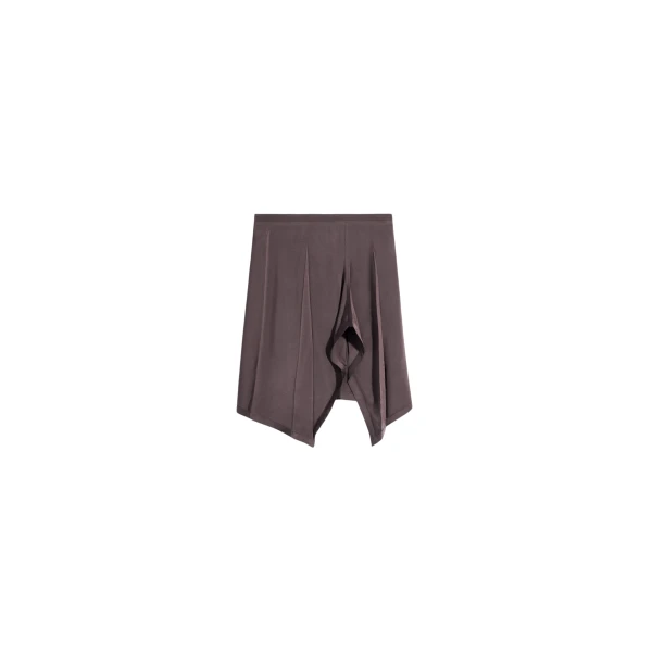 Lemaire Creased Foulard Skirt in Poly Viscose Twill - Skirts - Parisian Minimalist Luxury at Luxury Shoes 
