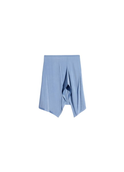 Lemaire Creased Foulard Skirt in Poly Viscose Twill - Skirts - Parisian Minimalist Luxury at Luxury Shoes 