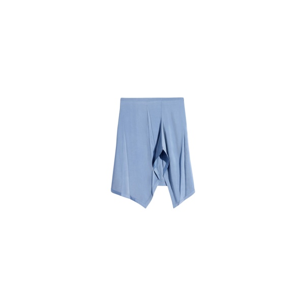 Lemaire Creased Foulard Skirt in Poly Viscose Twill - Skirts - Parisian Minimalist Luxury at Luxury Shoes 