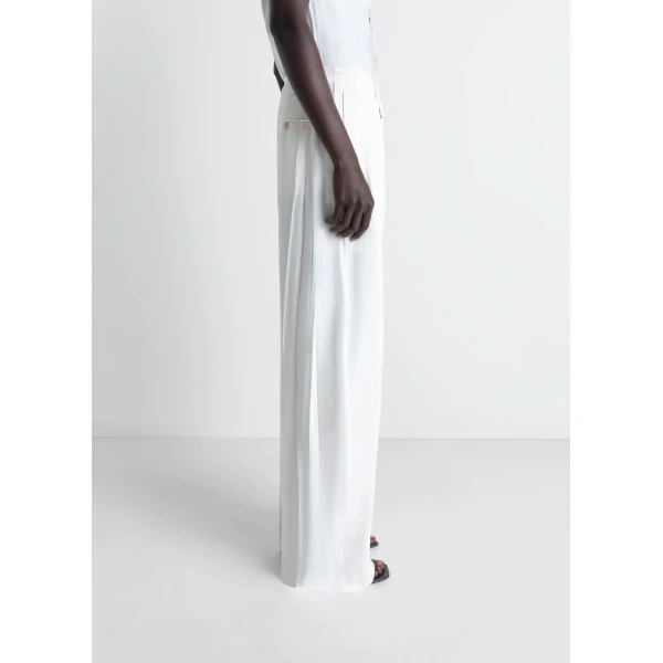 Lemaire Creased Soft Pants in Poly Viscose Twill - Pants - Parisian Minimalist Luxury at Luxury Shoes 