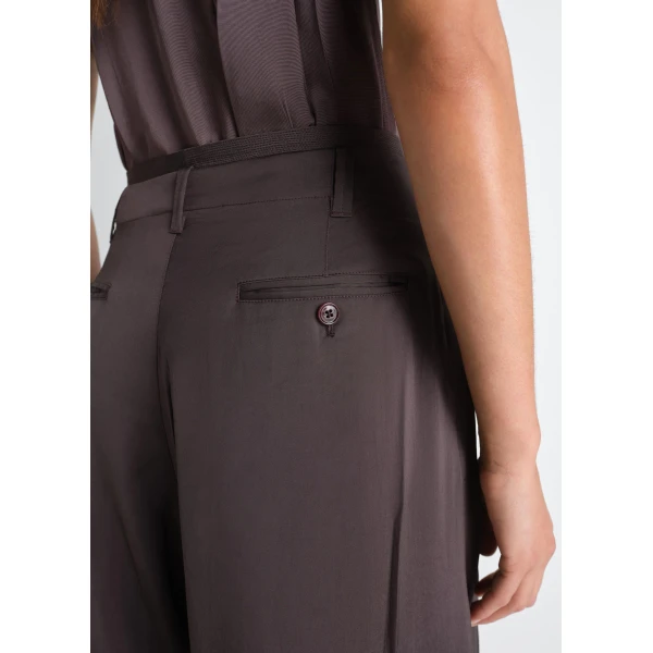 Lemaire Creased Soft Pants in Poly Viscose Twill - Pants - Parisian Minimalist Luxury at Luxury Shoes 