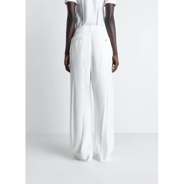 Lemaire Creased Soft Pants in Poly Viscose Twill - Pants - Parisian Minimalist Luxury at Luxury Shoes 