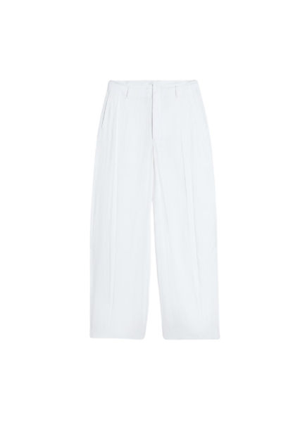 Lemaire Creased Soft Pants in Poly Viscose Twill - Pants - Parisian Minimalist Luxury at Luxury Shoes 