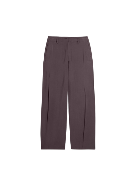 Lemaire Creased Soft Pants in Poly Viscose Twill - Pants - Parisian Minimalist Luxury at Luxury Shoes 