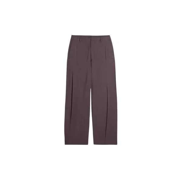 Lemaire Creased Soft Pants in Poly Viscose Twill - Pants - Parisian Minimalist Luxury at Luxury Shoes 