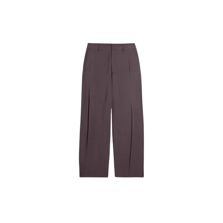 Lemaire Creased Soft Pants in Poly Viscose Twill - Pants - Parisian Minimalist Luxury at Luxury Shoes 