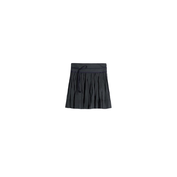Lemaire Crinkled Wrap Skirt in Crinkled Cotton Metal - Skirts - Parisian Minimalist Luxury at Luxury Shoes 