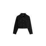 Lemaire Cropped Blouson in Denim - Jackets - Parisian Minimalist Luxury at Luxury Shoes 