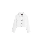 Lemaire Cropped Blouson in Denim - Jackets - Parisian Minimalist Luxury at Luxury Shoes 