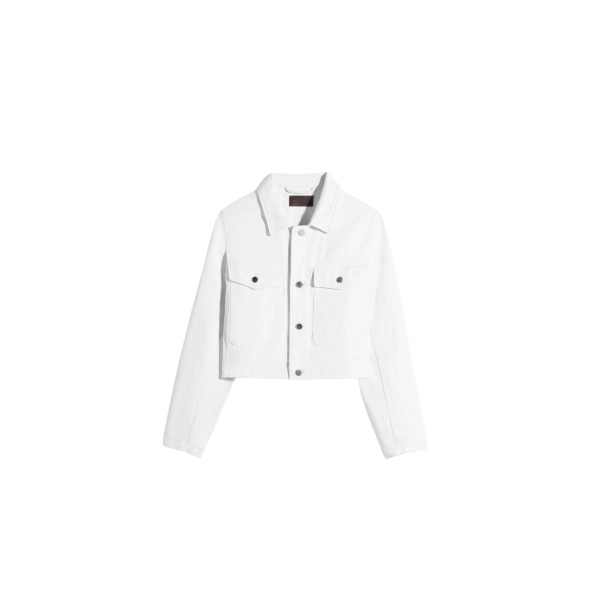 Lemaire Cropped Blouson in Denim - Jackets - Parisian Minimalist Luxury at Luxury Shoes 