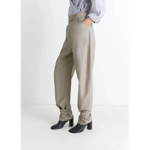 Lemaire Curved Tailored Pants in Polywool - Pants - Parisian Minimalist Luxury at Luxury Shoes 