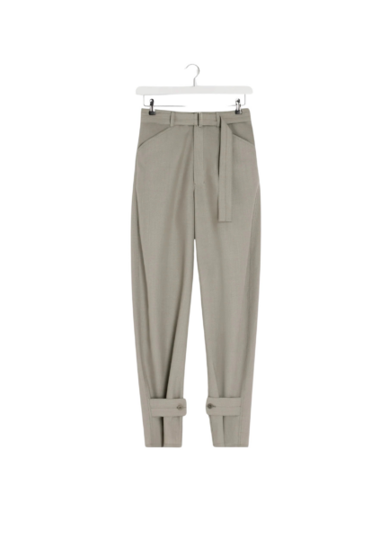 Lemaire Curved Tailored Pants in Polywool - Pants - Parisian Minimalist Luxury at Luxury Shoes 
