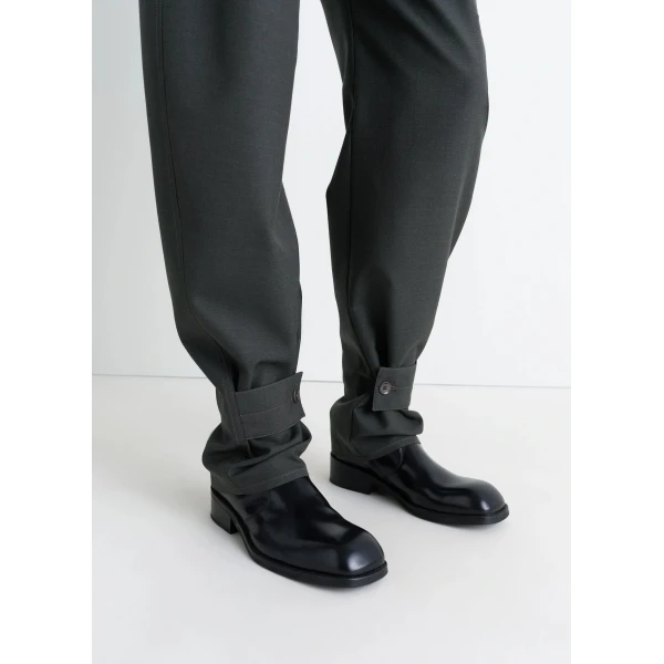 Lemaire Curved Tailored Pants in Polywool - Pants - Parisian Minimalist Luxury at Luxury Shoes 