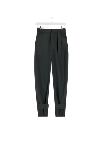 Lemaire Curved Tailored Pants in Polywool - Pants - Parisian Minimalist Luxury at Luxury Shoes 