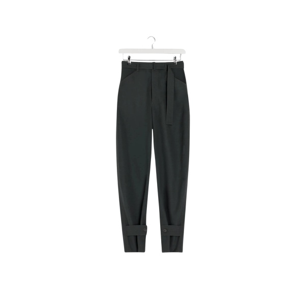 Lemaire Curved Tailored Pants in Polywool - Pants - Parisian Minimalist Luxury at Luxury Shoes 
