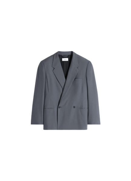 Lemaire Double Breasted Tailored Jacket in Polywool - Jackets - Parisian Minimalist Luxury at Luxury Shoes 