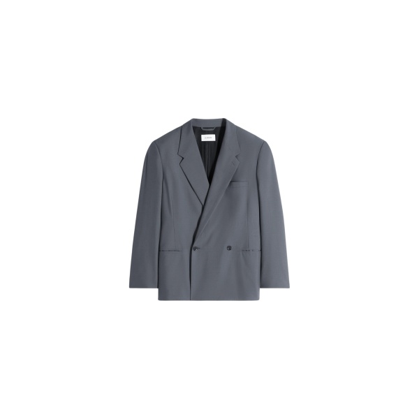 Lemaire Double Breasted Tailored Jacket in Polywool - Jackets - Parisian Minimalist Luxury at Luxury Shoes 