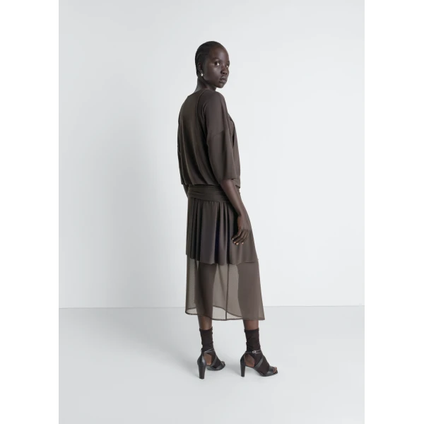 Lemaire Double Layer Dress in Mesh - Dresses - Parisian Minimalist Luxury at Luxury Shoes 