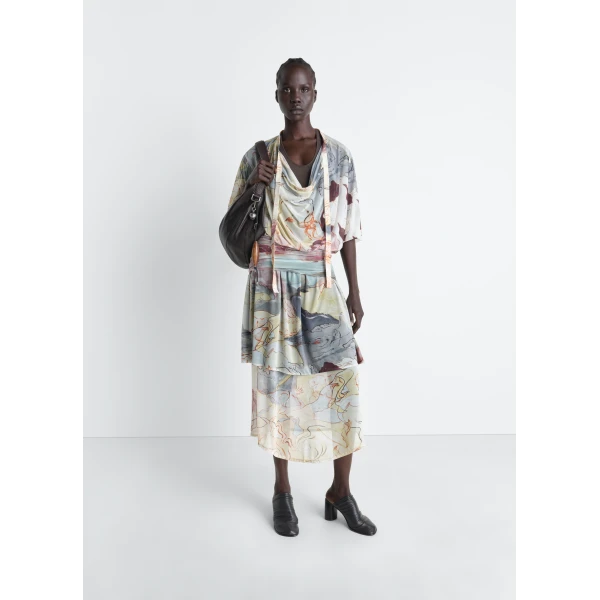 Lemaire Double Layer Dress in Mesh - Dresses - Parisian Minimalist Luxury at Luxury Shoes 