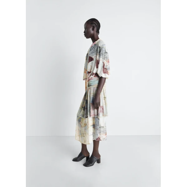 Lemaire Double Layer Dress in Mesh - Dresses - Parisian Minimalist Luxury at Luxury Shoes 