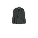 Lemaire Double-breasted Tailored Jacket in Polywool - Jackets - Parisian Minimalist Luxury at Luxury Shoes 