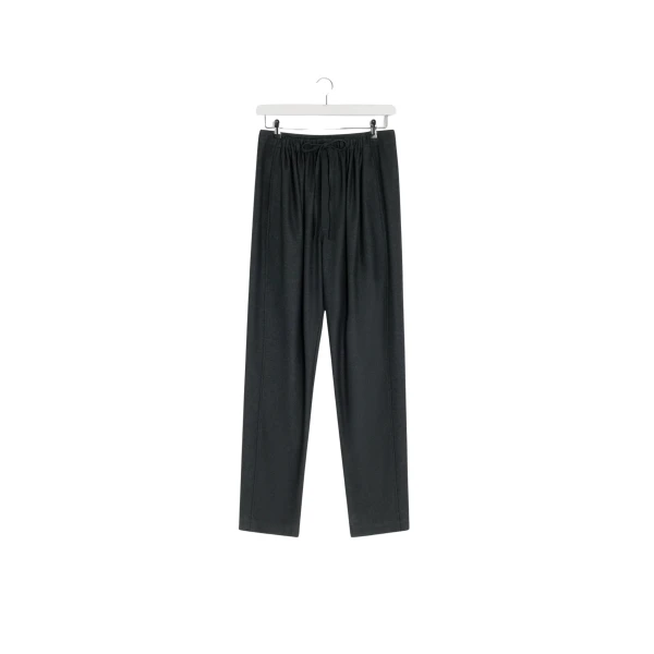 Lemaire Drawstring Pants in Cashmere - Pants - Parisian Minimalist Luxury at Luxury Shoes 