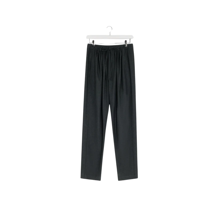Lemaire Drawstring Pants in Cashmere - Pants - Parisian Minimalist Luxury at Luxury Shoes 