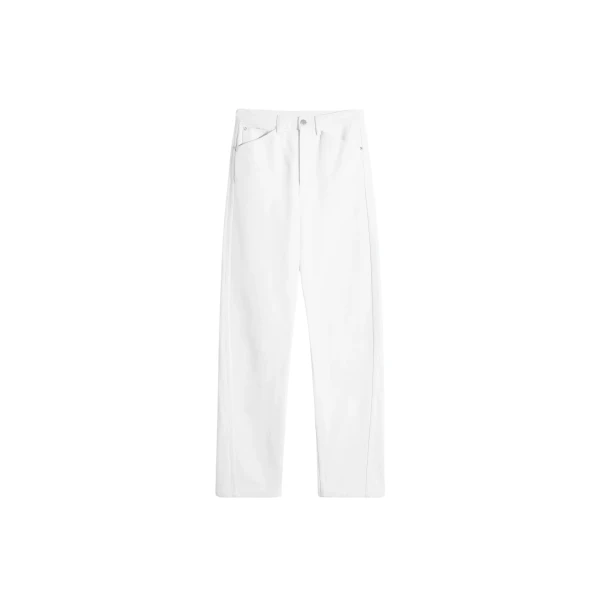 Lemaire Five Pockets Twisted Pants in Denim - Pants - Parisian Minimalist Luxury at Luxury Shoes 