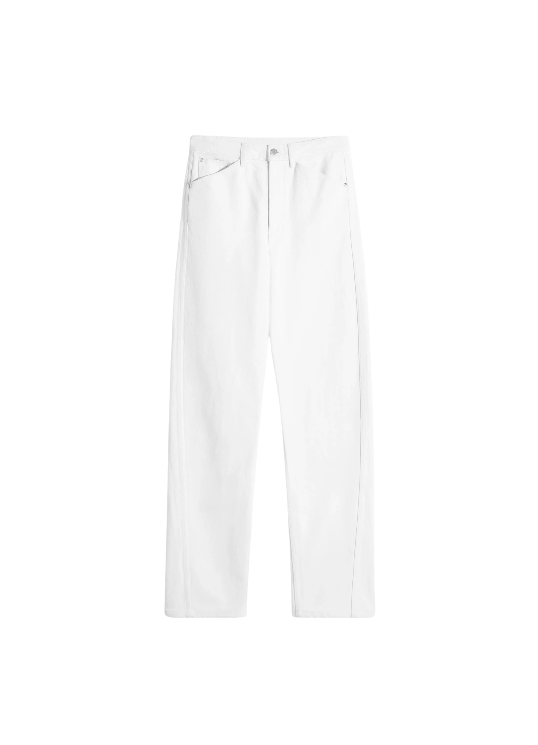 Lemaire Five Pockets Twisted Pants in Denim - Pants - Parisian Minimalist Luxury at Luxury Shoes 