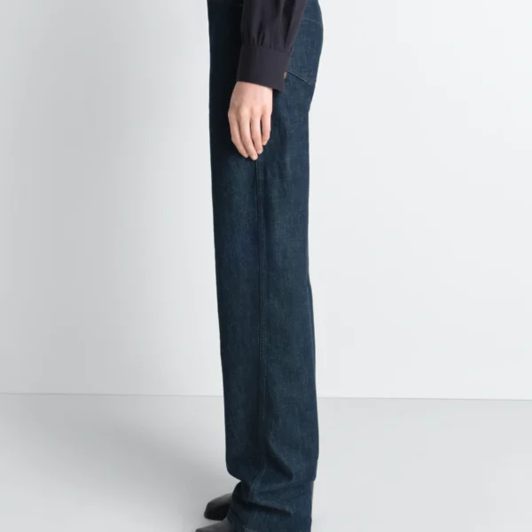 Lemaire Five Pockets Twisted Pants in Denim, view 3