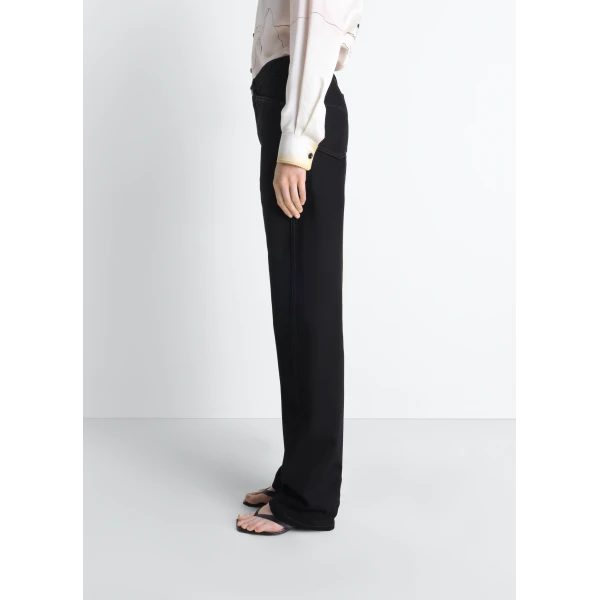 Lemaire Five Pockets Twisted Pants in Denim - Pants - Parisian Minimalist Luxury at Luxury Shoes 