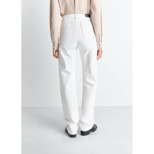 Lemaire Five Pockets Twisted Pants in Denim - Pants - Parisian Minimalist Luxury at Luxury Shoes 