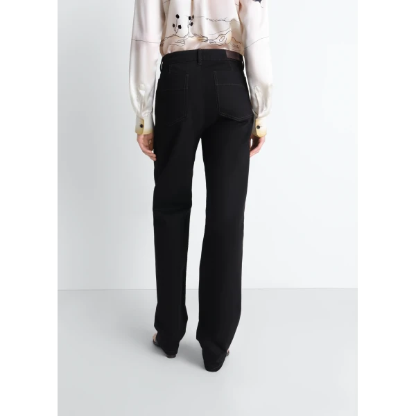 Lemaire Five Pockets Twisted Pants in Denim - Pants - Parisian Minimalist Luxury at Luxury Shoes 