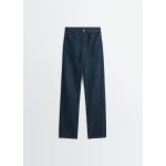 Lemaire Five Pockets Twisted Pants in Denim - Pants - Parisian Minimalist Luxury at Luxury Shoes 