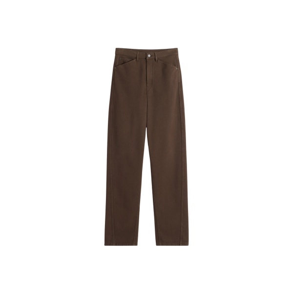 Lemaire Five Pockets Twisted Pants in Dyed Heavy Broken Twill - Pants - Parisian Minimalist Luxury at Luxury Shoes 