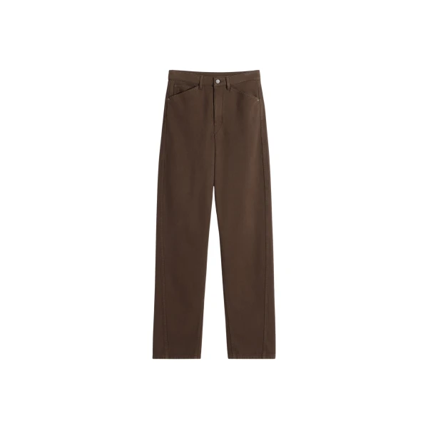 Lemaire Five Pockets Twisted Pants in Dyed Heavy Broken Twill - Pants - Parisian Minimalist Luxury at Luxury Shoes 