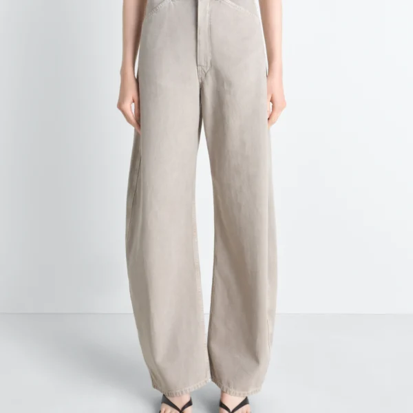 Lemaire High Waisted Curved Pants in Broken Twill, view 4