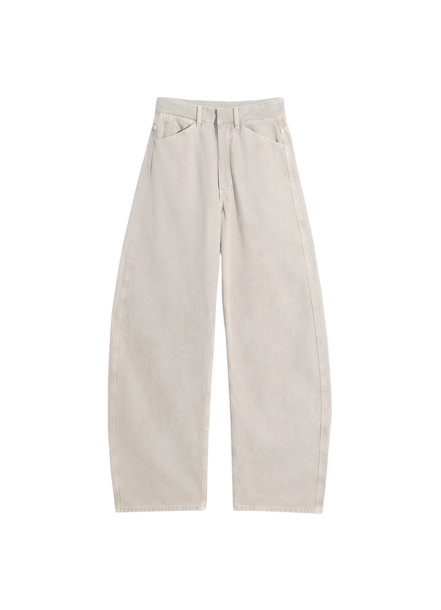 Lemaire-High-Waisted-Curved-Pants-in-Broken-Twill-coveti27260_nobg Lemaire High Waisted Curved Pants in Broken Twill - Pants - Parisian Minimalist Luxury at Luxury Shoes