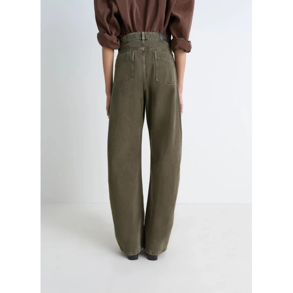 Lemaire High Waisted Curved Pants in Denim, view 5