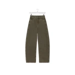 Lemaire High Waisted Curved Pants in Denim