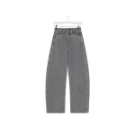 Lemaire High Waisted Curved Pants in Denim